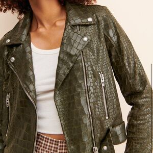 Unexpected Impulse Moto Jacket | Green | XS